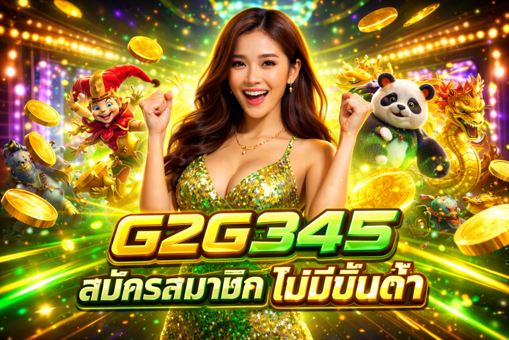 G2G345 สมัครสมาชิก ไม่มีขั้นต่ำ พร้อมระบบดูแลบัญชีปลอดภัย