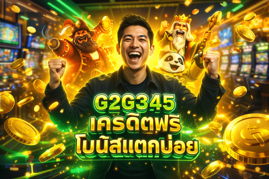 G2G345 เครดิตฟรี โบนัสแตกบ่อย ถอนเงินได้จริงทุกวัน
